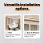 Preview: Einziehbare Markise Beige 300 x 200 cm Stoff