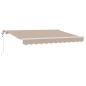 Preview: Einziehbare Markise Beige 300 x 200 cm Stoff