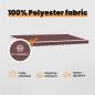 Preview: Einziehbare Markise Braun 400 x 200 cm Stoff
