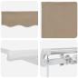 Preview: Ausziehbare Markise Beige 300 x 250 x 165 cm