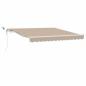 Preview: Ausziehbare Markise Beige 300 x 250 cm Polyester