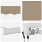Preview: Ausziehbare Markise Beige 300 x 250 x 165 cm Stoff und Metall