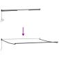 Preview: Einziehbare Markise Beige 400 x 300 cm Polyester und Aluminium