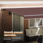 Preview: Markisenrahmen Braun 450 x 300 cm Polyester mit PU-Beschichtung