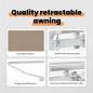 Preview: Markise Beige 450 x 300 x 165 cm Polyester und Metall