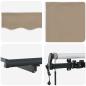 Preview: Einziehbare Markise Beige 450 x 300 cm Stoff und Aluminium
