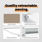 Preview: Markise Beige 450 x 300 x 165 cm Polyester und Metall