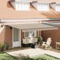 Preview: Einziehbare Markise Beige 450 x 350 cm Stoff