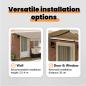 Preview: Einziehbare Markise Beige 450 x 350 cm Stoff und Aluminium