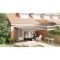 Preview: Einziehbare Markise Beige 450 x 350 cm Stoff und Aluminium