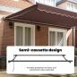 Preview: Markisenrahmen Braun 500 x 300 cm Polyester mit PU-Beschichtung