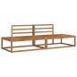 Preview: Outdoor-Sofagarnitur Massivholz Akazie Natur
