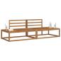 Preview: Outdoor-Sofagarnitur Massivholz Akazie Natur