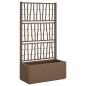 Preview: Gartenpflanzer mit Gitter Braun 80 x 36 x 140 cm PP
