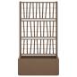 Preview: Gartenpflanzer mit Gitter Braun 80 x 36 x 140 cm PP