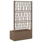 Preview: Gartenpflanzer mit Gitter Braun 80 x 36 x 140 cm PP