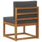 Preview: Outdoor Mittelsofa Massivholz Akazie Natur 59 x 63 x 73 cm