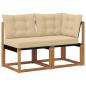 Preview: 2 stk. Outdoor Mittel- und Ecksofa Natur