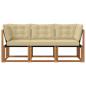 Preview: 3 stk. Outdoor Mittel- und Ecksofa Natur