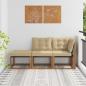 Preview: ARDEBO.de - 3 stk. Ecksofa-Einheiten für draußen Natur und Beige