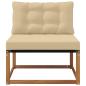 Preview: Sectional Sofa Einheiten Massivholz Akazie Natur