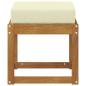 Preview: Outdoor Hocker Bank Massivholz Akazie Natur