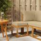 Preview: ARDEBO.de - Outdoor Hocker Bank Massivholz Akazie Natur