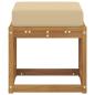 Preview: Outdoor Hocker Bank Massivholz Akazie Natur
