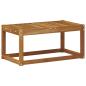 Preview: Outdoor Hocker Bank Massivholz Akazie Natur 79 x 43 x 37 cm