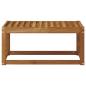 Preview: Outdoor Hocker Bank Massivholz Akazie Natur 79 x 43 x 37 cm