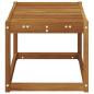 Preview: Outdoor Hocker Bank Massivholz Akazie Natur 79 x 43 x 37 cm