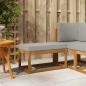 Preview: ARDEBO.de - Outdoor Hocker Bank Massivholz Akazie Natur