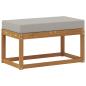 Preview: Outdoor Hocker Bank Massivholz Akazie Natur