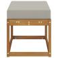 Preview: Outdoor Hocker Bank Massivholz Akazie Natur