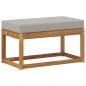 Preview: Outdoor Hocker Bank Massivholz Akazie Natur