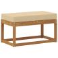 Preview: Outdoor Hocker Bank Massivholz Akazie Natur