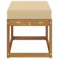 Preview: Outdoor Hocker Bank Massivholz Akazie Natur