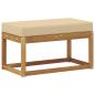 Preview: Outdoor Hocker Bank Massivholz Akazie Natur