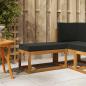 Preview: ARDEBO.de - Outdoor Hocker Bank Massivholz Akazie Natur
