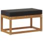 Preview: Outdoor Hocker Bank Massivholz Akazie Natur