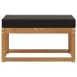 Preview: Outdoor Hocker Bank Massivholz Akazie Natur