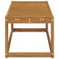 Preview: Outdoor Hocker Bank Massivholz Akazie Natur 115 x 43 x 37 cm