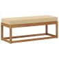 Preview: Outdoor Hocker Bank Massivholz Akazie Natur