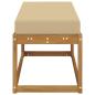 Preview: Outdoor Hocker Bank Massivholz Akazie Natur