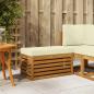 Preview: ARDEBO.de - Outdoor Hocker Bank Massivholz Akazie Natur