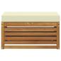 Preview: Outdoor Hocker Bank Massivholz Akazie Natur