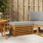 Preview: ARDEBO.de - Outdoor Hocker Bank Massivholz Akazie Natur