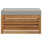 Preview: Outdoor Hocker Bank Massivholz Akazie Natur