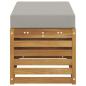 Preview: Outdoor Hocker Bank Massivholz Akazie Natur