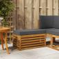 Preview: ARDEBO.de - Outdoor Hocker Bank Massivholz Akazie Natur